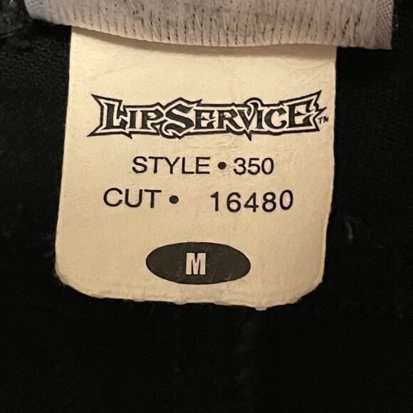 Lip Service Stretch Jeans Womens Medium Black Skinny Punk Goth Pants USA - Picture 8 of 12